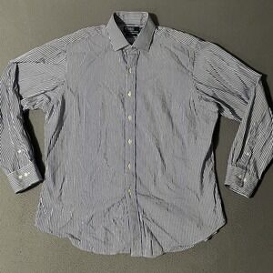 Vintage Polo Ralph‎ Lauren Regent Classic Fit Striped Dress Shirt Men XL 17